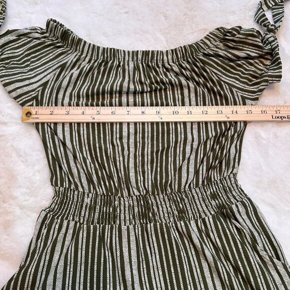 NWT Derek Heart Green & White Juniors‎ Romper, Small - Picture 12 of 14